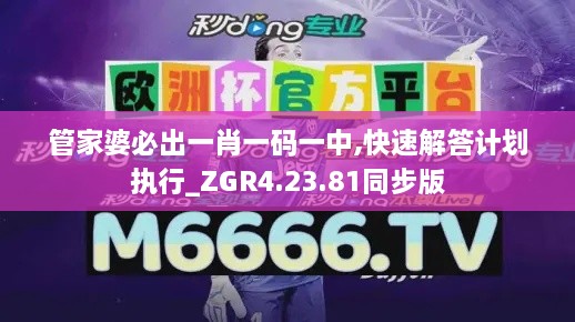 管家婆必出一肖一碼一中,快速解答計(jì)劃執(zhí)行_ZGR4.23.81同步版