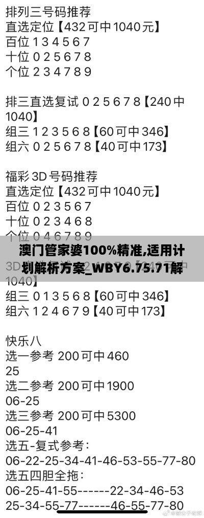 澳門管家婆100%精準(zhǔn),適用計(jì)劃解析方案_WBY6.75.71解放版