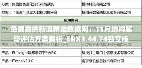 免費提供新澳精準(zhǔn)數(shù)據(jù)網(wǎng)：11月結(jié)構(gòu)解答評估方案解析_ERX3.44.74獨立版本