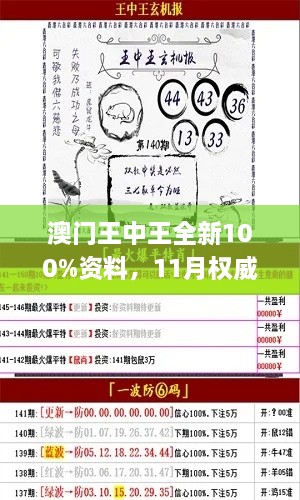 澳門王中王全新100%資料，11月權(quán)威解析現(xiàn)象_PTP5.72.33互聯(lián)網(wǎng)版本