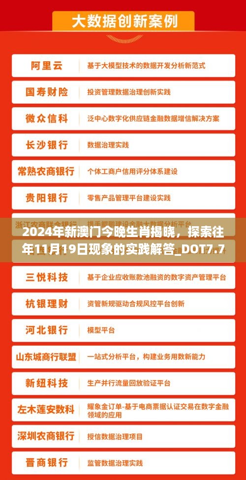 2024年新澳門今晚生肖揭曉，探索往年11月19日現(xiàn)象的實踐解答_DOT7.77.73速成版