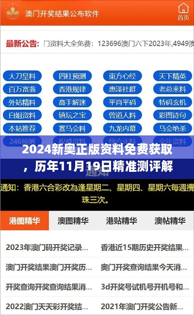 2024新奧正版資料免費(fèi)獲取，歷年11月19日精準(zhǔn)測評解答及計(jì)劃_XTZ5.75.93藍(lán)球版