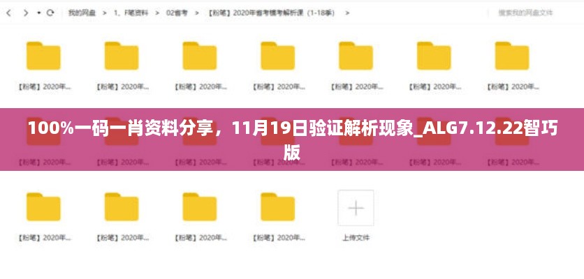 100%一碼一肖資料分享，11月19日驗(yàn)證解析現(xiàn)象_ALG7.12.22智巧版