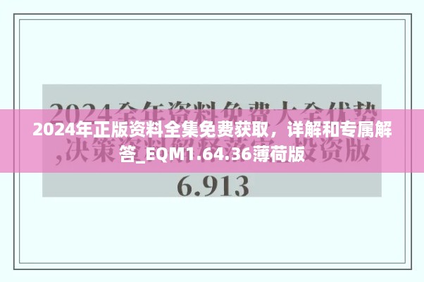 2024年正版資料全集免費(fèi)獲取，詳解和專屬解答_EQM1.64.36薄荷版