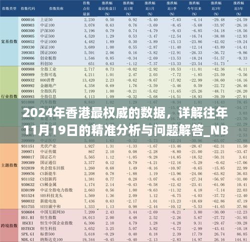 2024年香港最權(quán)威的數(shù)據(jù)，詳解往年11月19日的精準分析與問題解答_NBM3.34.67私人版