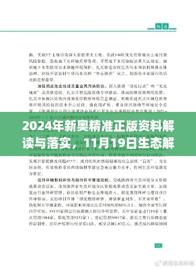 2024年新奧精準(zhǔn)正版資料解讀與落實(shí)，11月19日生態(tài)解析_PYC5.37.70煉皮境