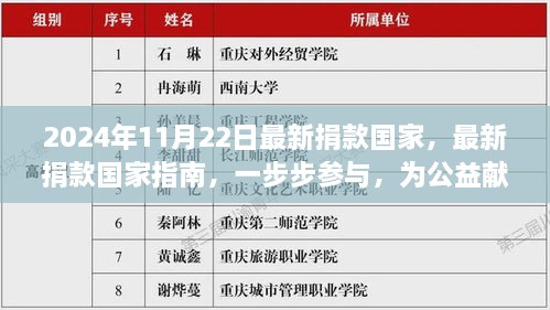 2024年11月最新版捐款指南，如何一步步參與公益貢獻(xiàn)力量