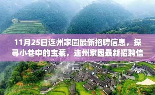 連州家園最新招聘，小巷寶藏與獨特小店的交織故事