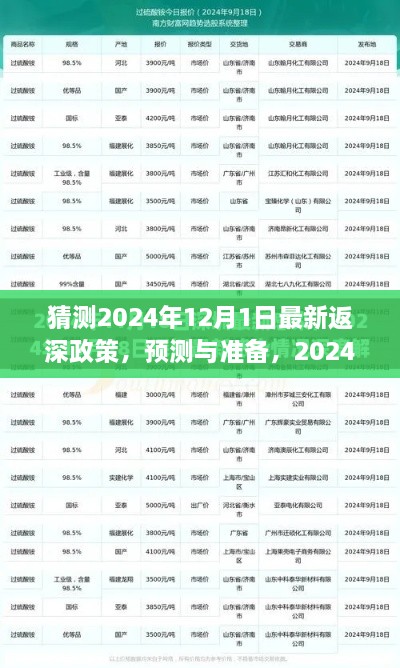 2024年返深政策最新預(yù)測與準(zhǔn)備指南，步驟詳解及猜測