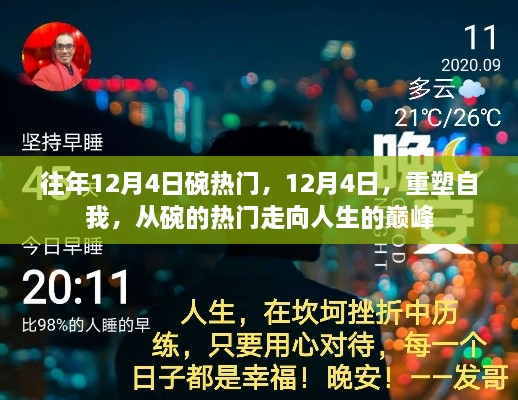 12月4日，從碗的熱門走向人生巔峰，重塑自我之旅