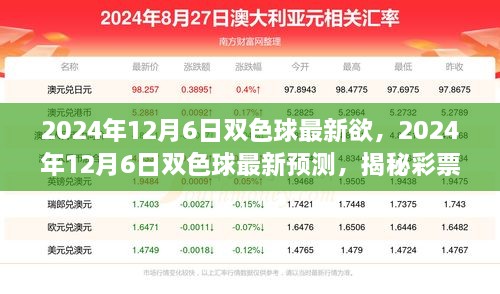 揭秘彩票走勢，雙色球最新預(yù)測與中獎先機（2024年12月6日）