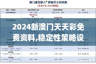 2024新澳門天天彩免費資料,穩(wěn)定性策略設(shè)計_移動版6.692