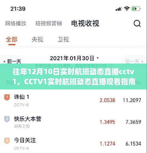 CCTV1實(shí)時航班動態(tài)直播指南，輕松追蹤航班動態(tài)，初學(xué)者友好教程