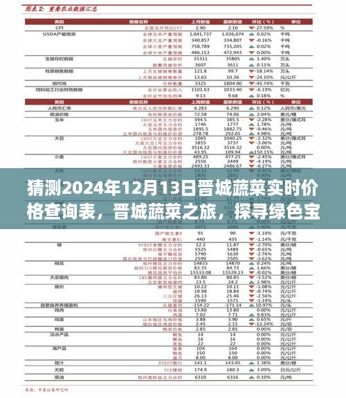 晉城蔬菜價格預(yù)測與綠色寶藏探尋之旅，心靈之旅啟程于2024年12月13日