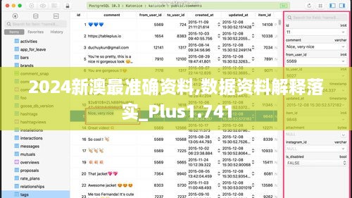 2024新澳最準確資料,數(shù)據(jù)資料解釋落實_Plus1.741