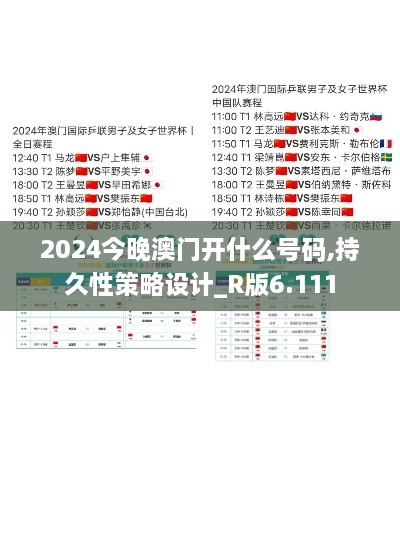 2024今晚澳門開什么號碼,持久性策略設(shè)計(jì)_R版6.111