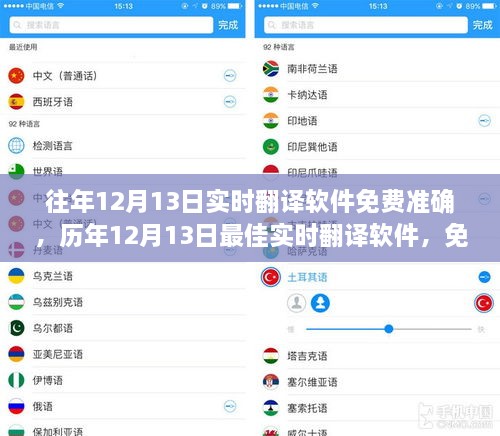 歷年最佳實(shí)時(shí)翻譯軟件，免費(fèi)準(zhǔn)確的語(yǔ)言助手之選，歷年12月13日實(shí)時(shí)翻譯軟件推薦