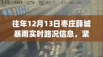 棗莊薛城暴雨預警，實時路況信息及雨季安全指南（12月13日）