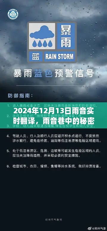 雨音巷的秘密寶藏，實(shí)時(shí)翻譯小店的傳奇故事（2024年12月13日）