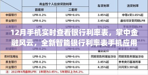 掌中金融風云，實時查看銀行利率表的手機應用