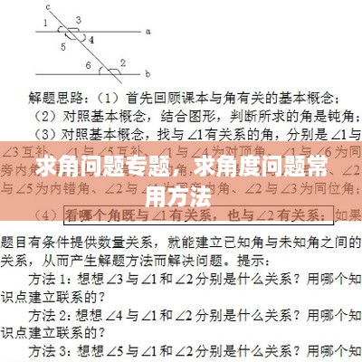 求角問題專題，求角度問題常用方法 