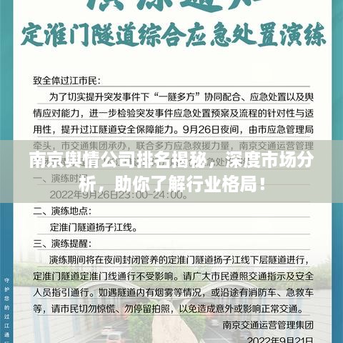 南京輿情公司排名揭秘，深度市場分析，助你了解行業(yè)格局！