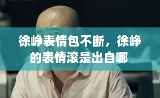 徐崢表情包不斷，徐崢的表情滾是出自哪 