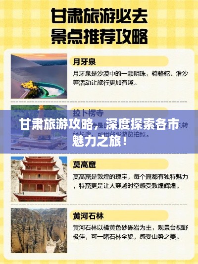 甘肅旅游攻略，深度探索各市魅力之旅！