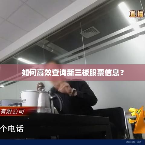 如何高效查詢新三板股票信息？