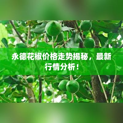 永德花椒價格走勢揭秘，最新行情分析！