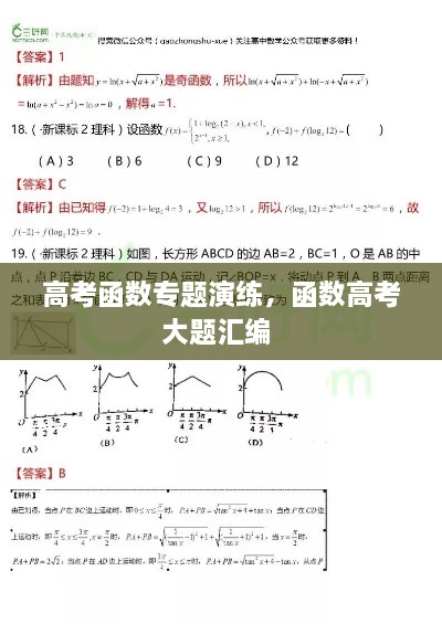 高考函數(shù)專(zhuān)題演練，函數(shù)高考大題匯編 